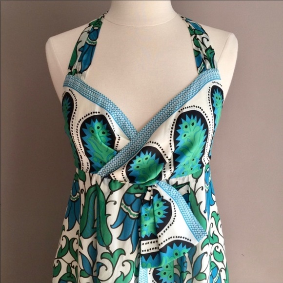 MAXI DRESS 👗100% SILK BY HOSS INTROPIA SIZE M - Picture 2 of 4